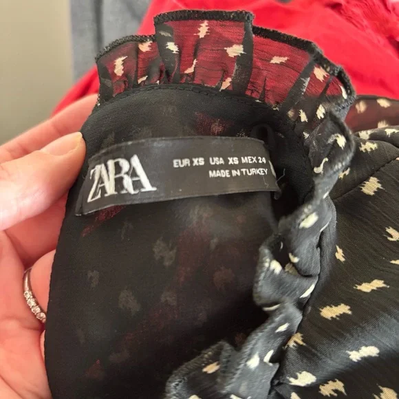 Zara Mock Neck Confetti Dress - Picture 8 of 10